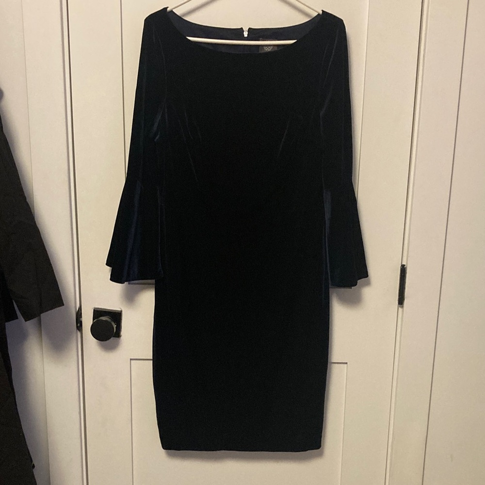 Vince Camuto Black Long Sleeve Dress